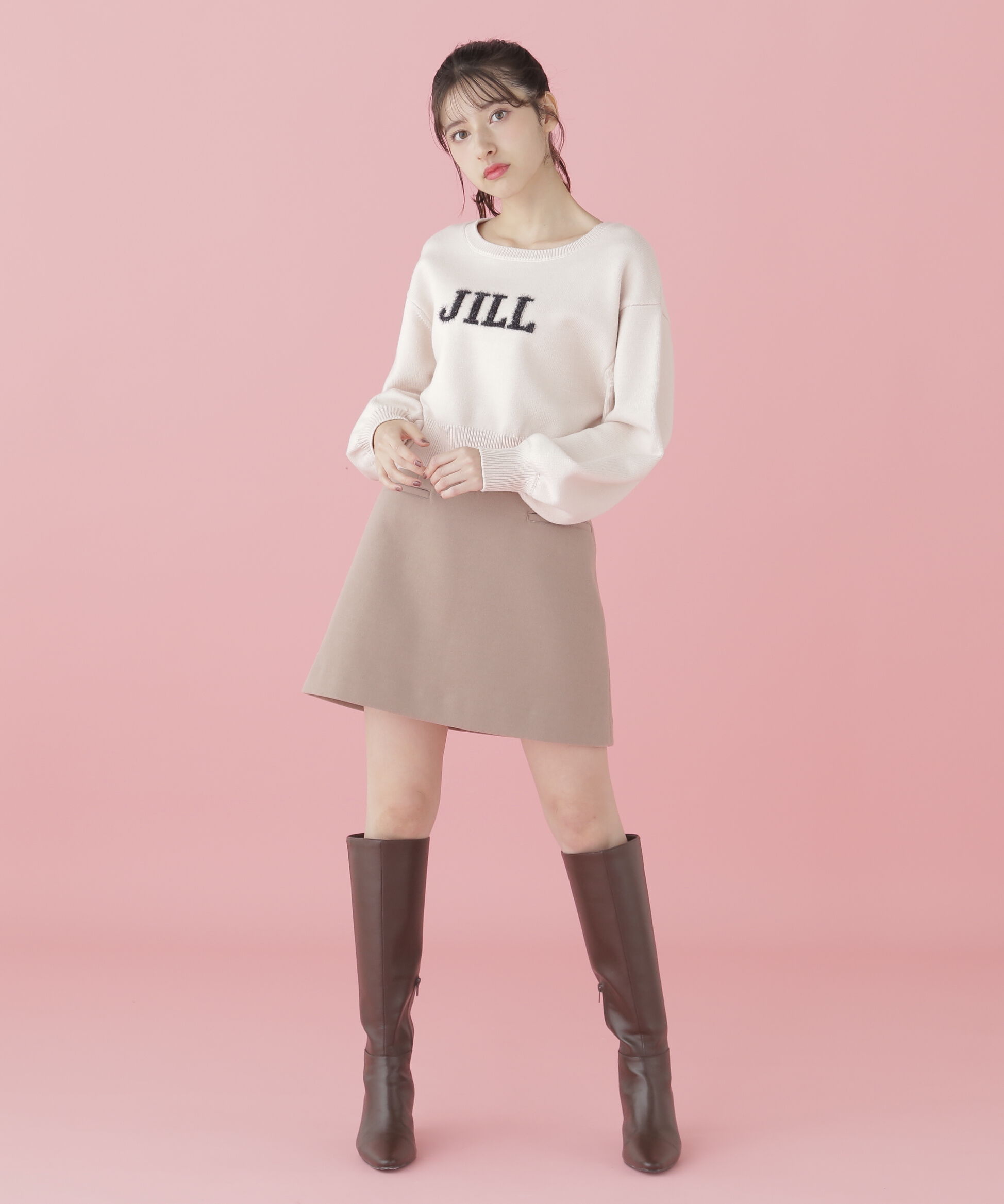  「バリエ―ションジャガードロゴニット」|ニット・セーター|