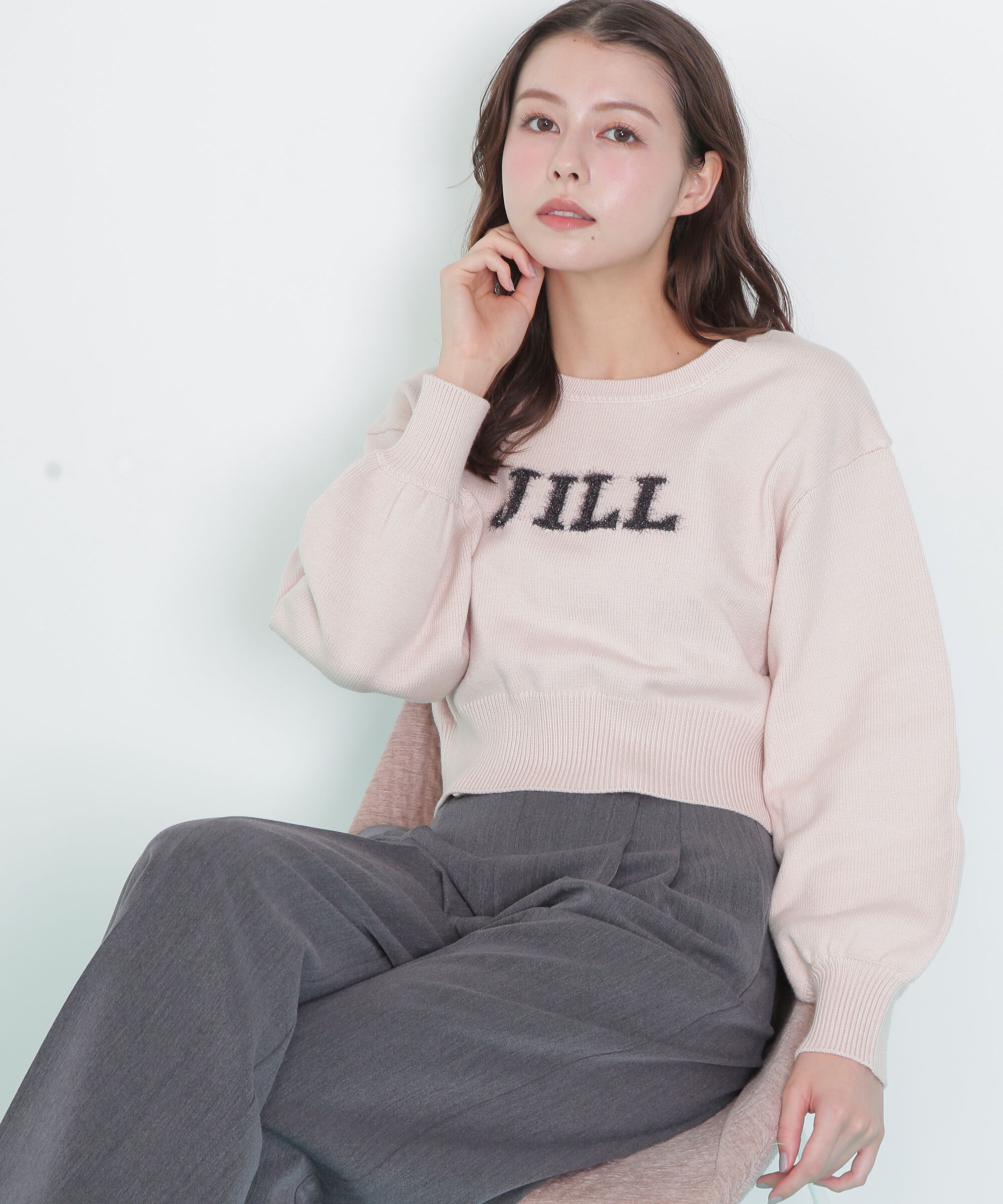  「バリエ―ションジャガードロゴニット」|ニット・セーター|