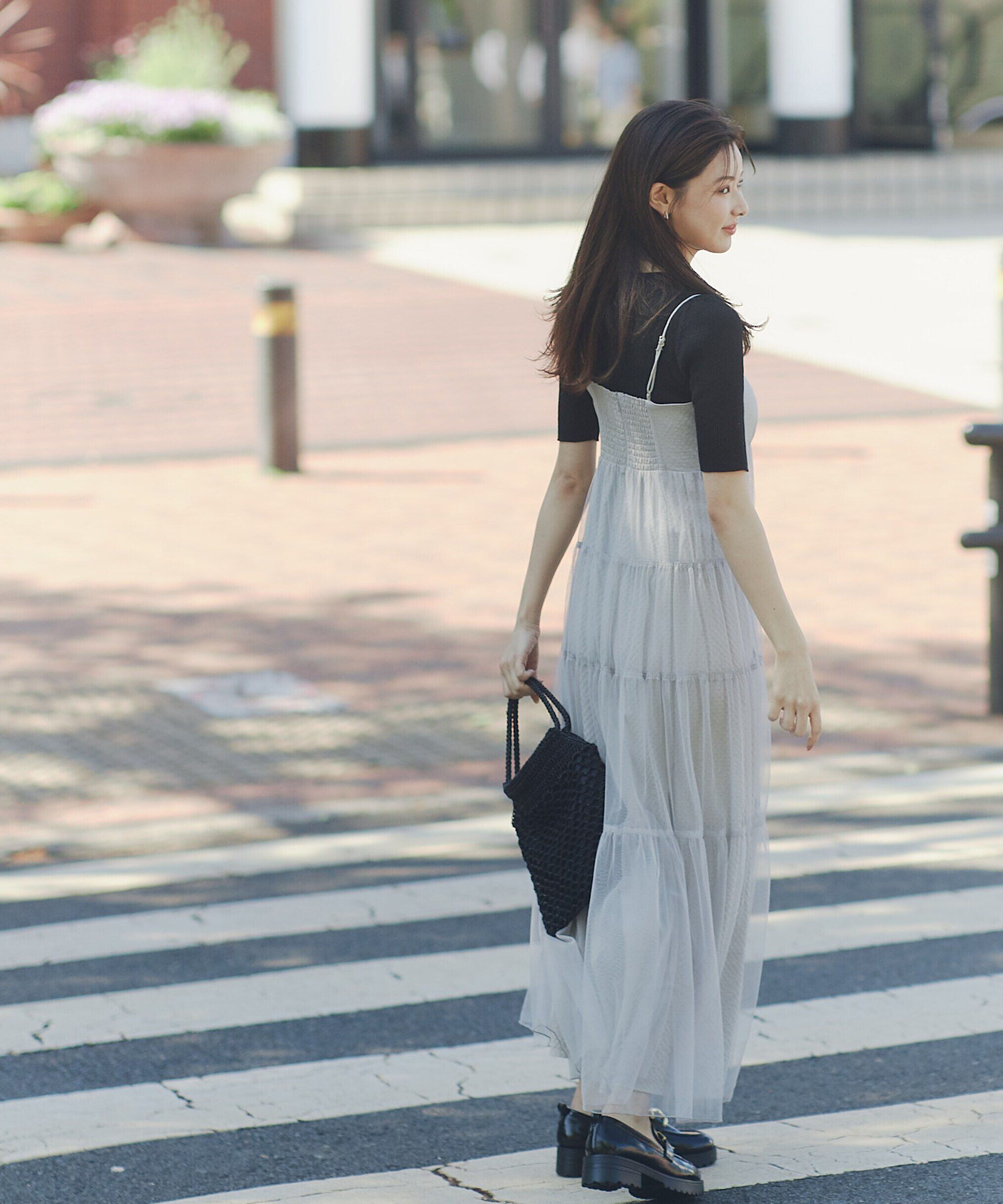 PROPORTION BODY DRESSING「シアー半袖ニット」|ニット・セーター|