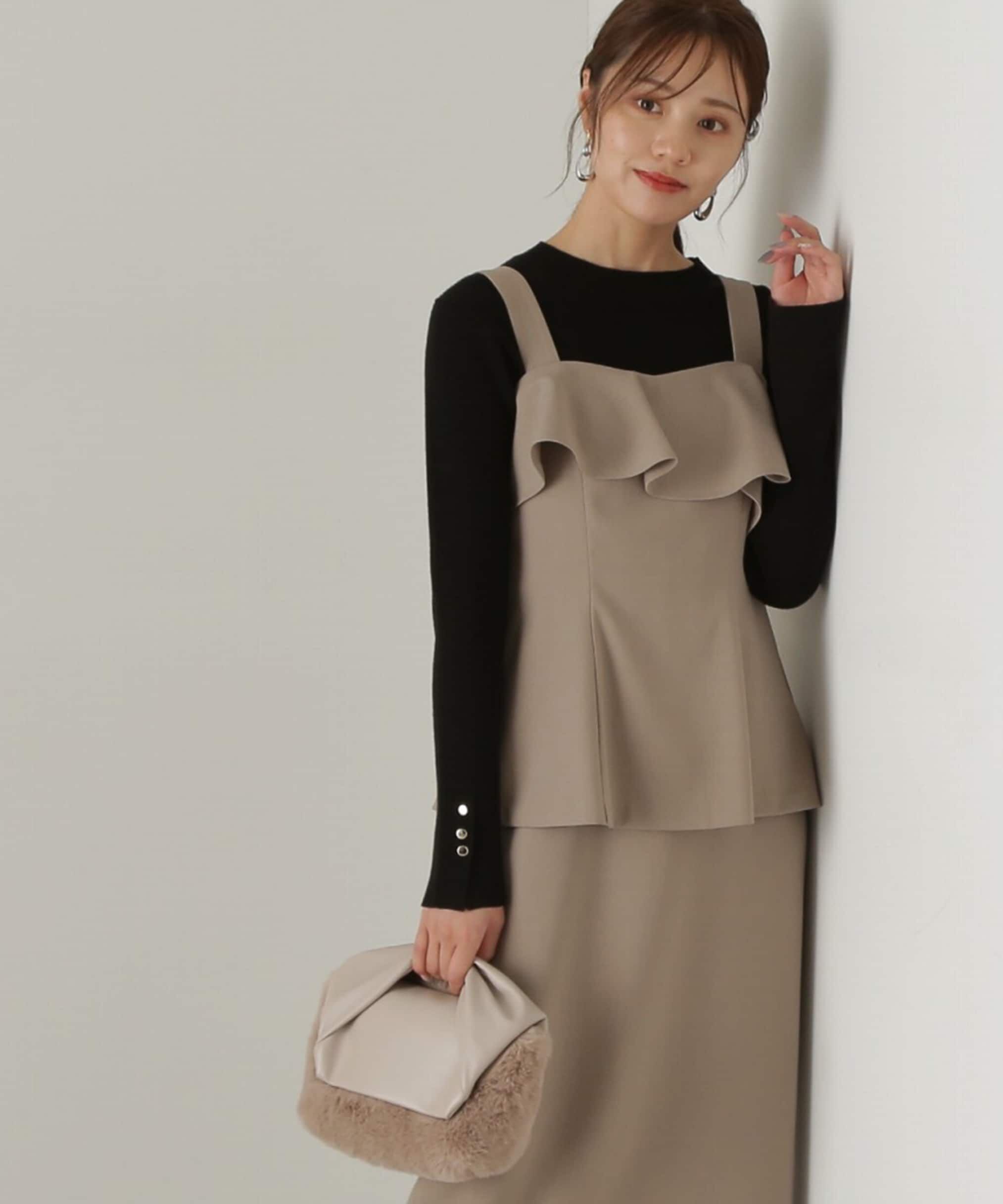 PROPORTION BODY DRESSING「釦付きボトルネックリブニット」|ニット・セーター|