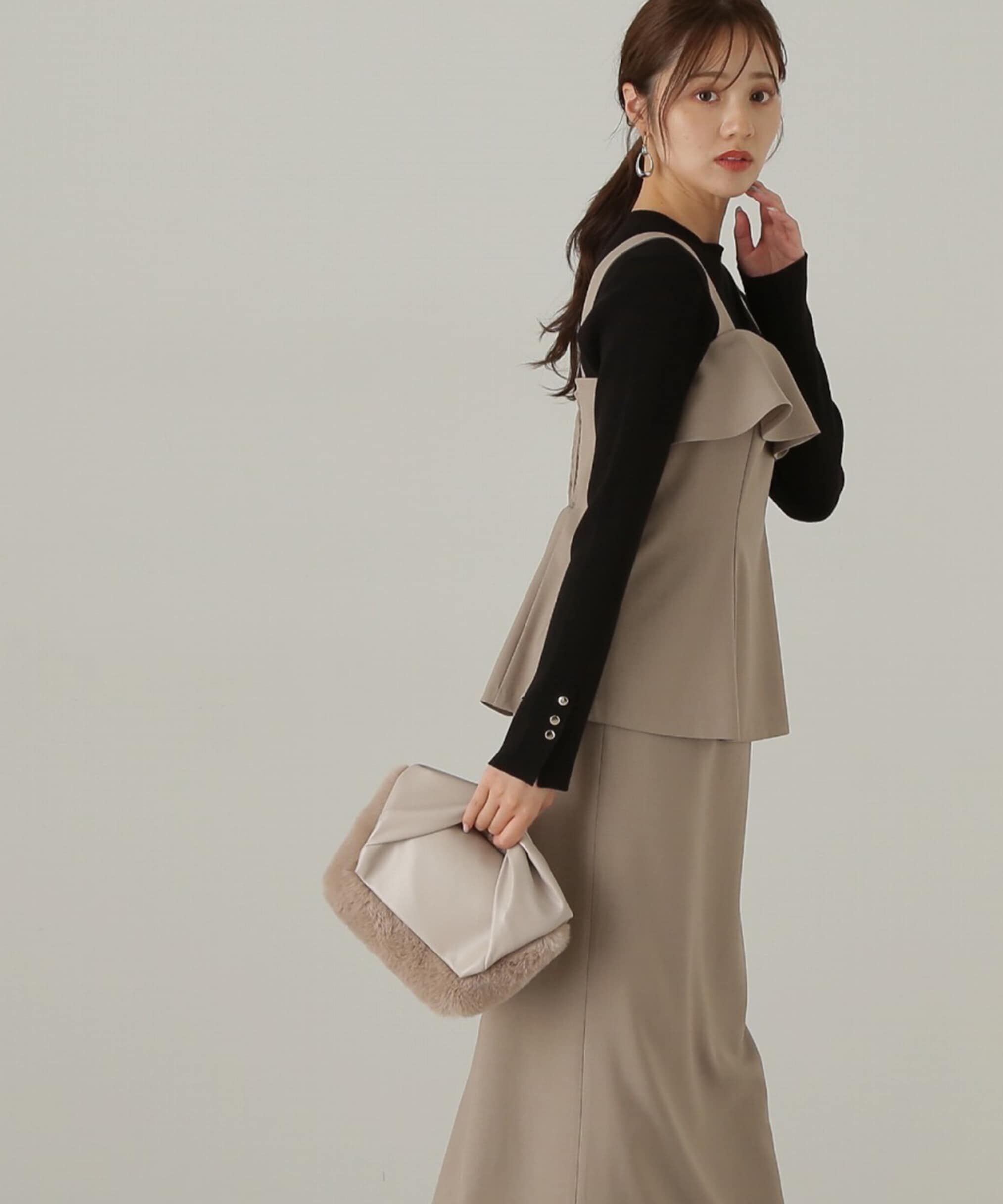 PROPORTION BODY DRESSING「釦付きボトルネックリブニット」|ニット・セーター|