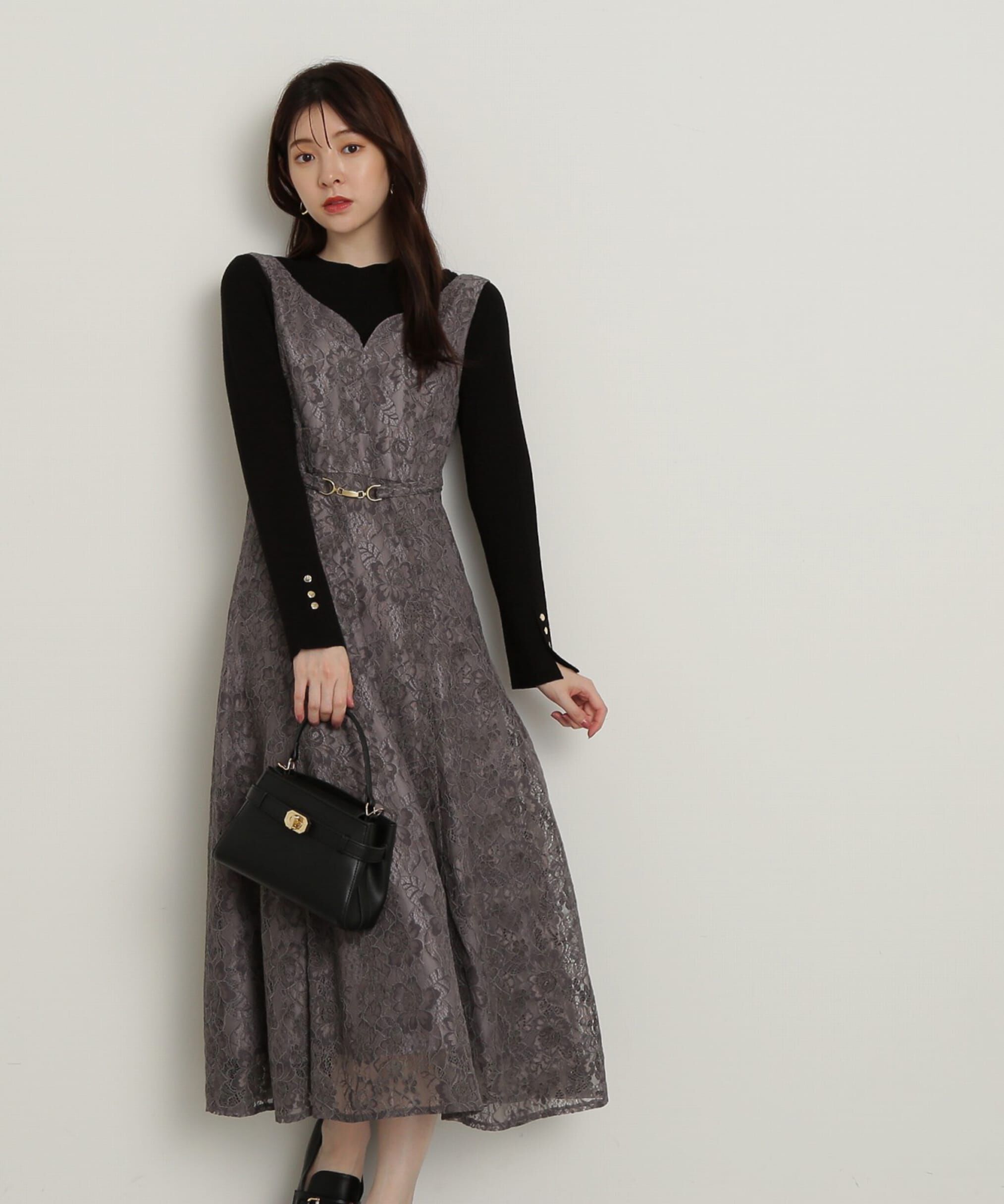 PROPORTION BODY DRESSING「釦付きボトルネックリブニット」|ニット・セーター|