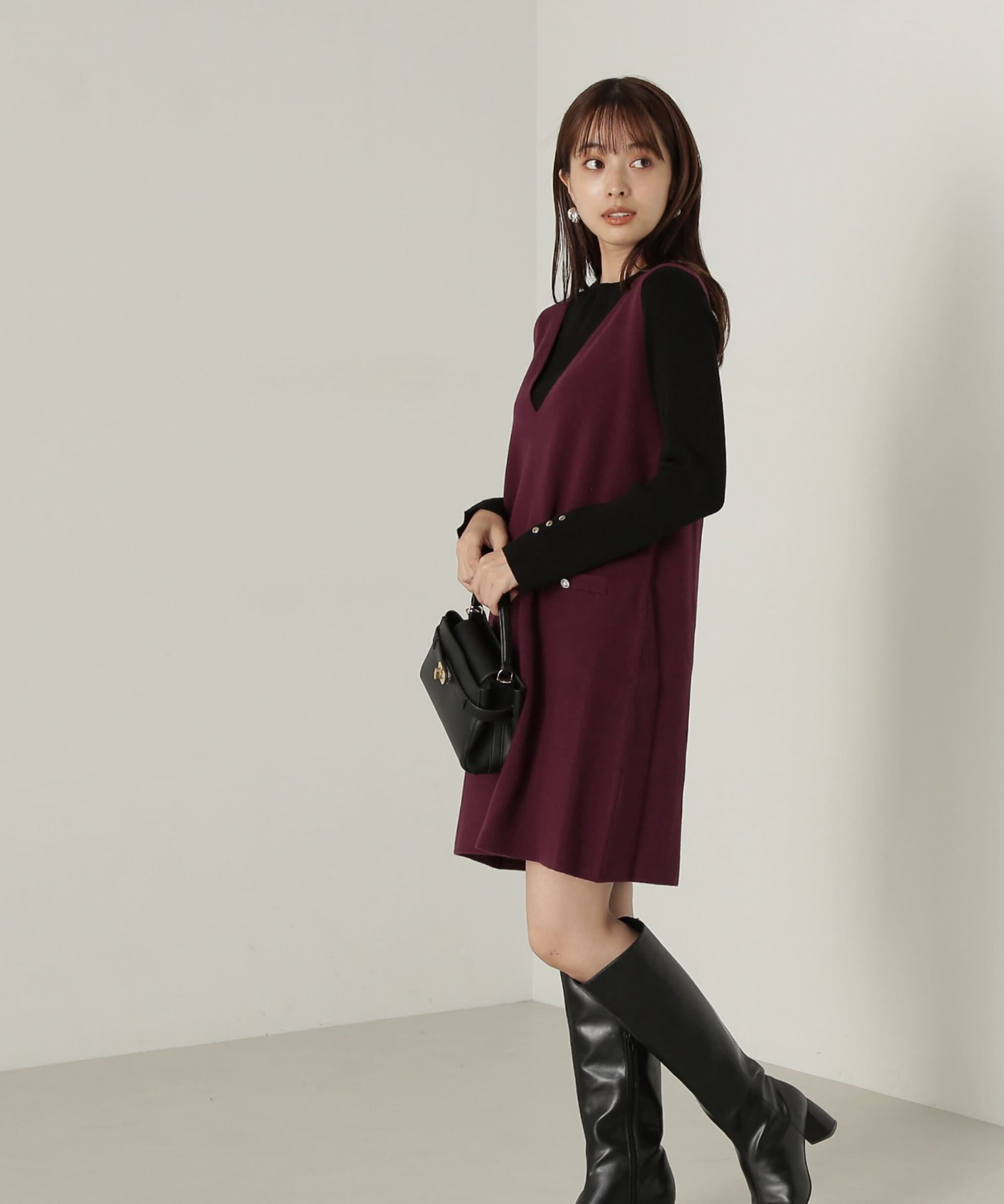 PROPORTION BODY DRESSING「釦付きボトルネックリブニット」|ニット・セーター|