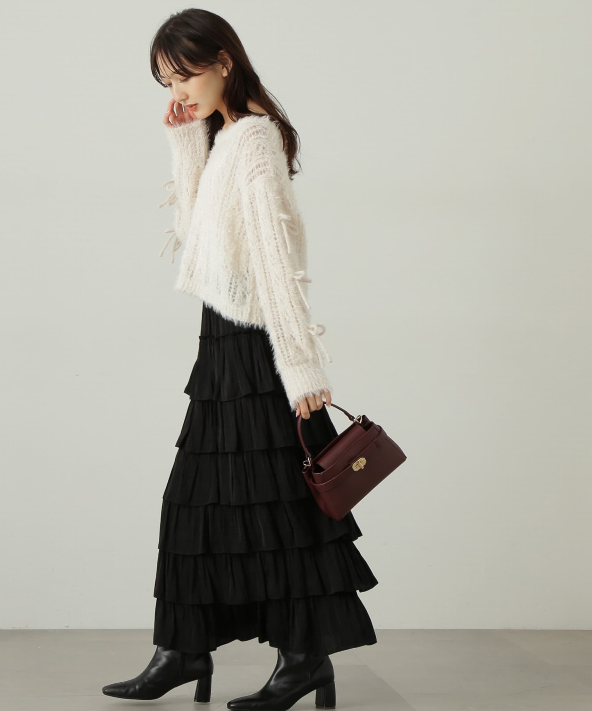 PROPORTION BODY DRESSING「ティアードフリルスカート　24AW」|スカート|