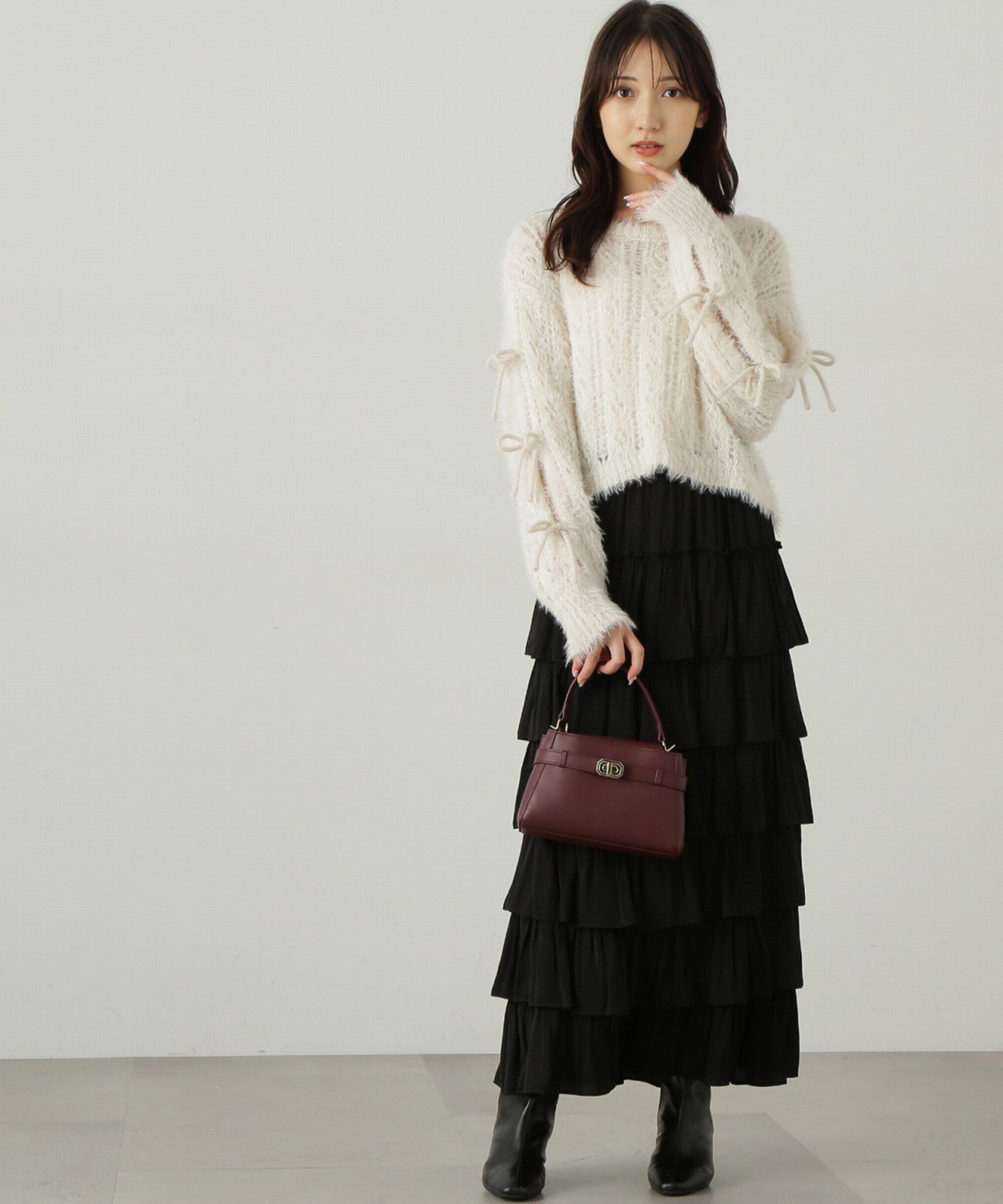 PROPORTION BODY DRESSING「ティアードフリルスカート　24AW」|スカート|