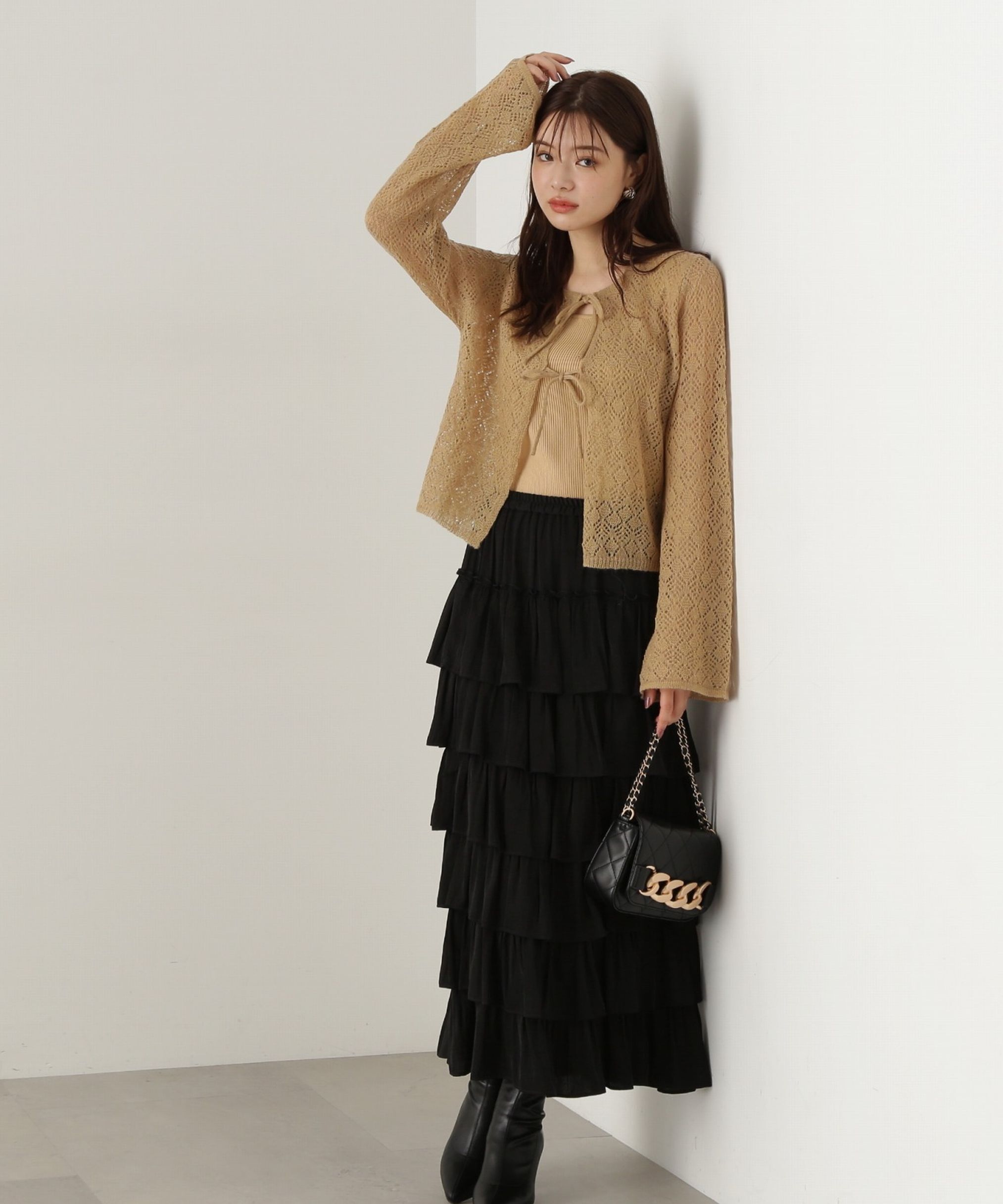 PROPORTION BODY DRESSING「ティアードフリルスカート　24AW」|スカート|