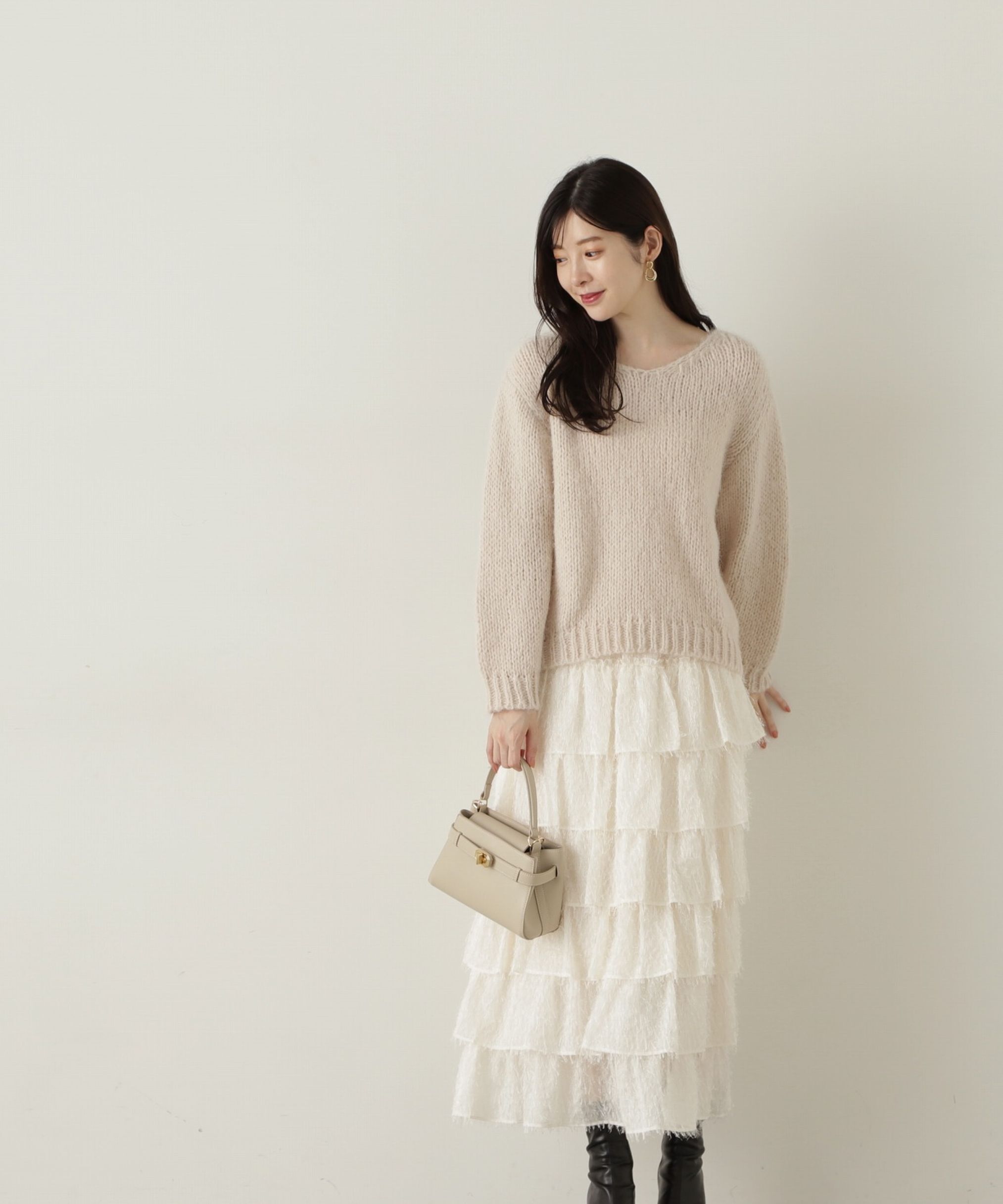 PROPORTION BODY DRESSING「ティアードフリルスカート　24AW」|スカート|