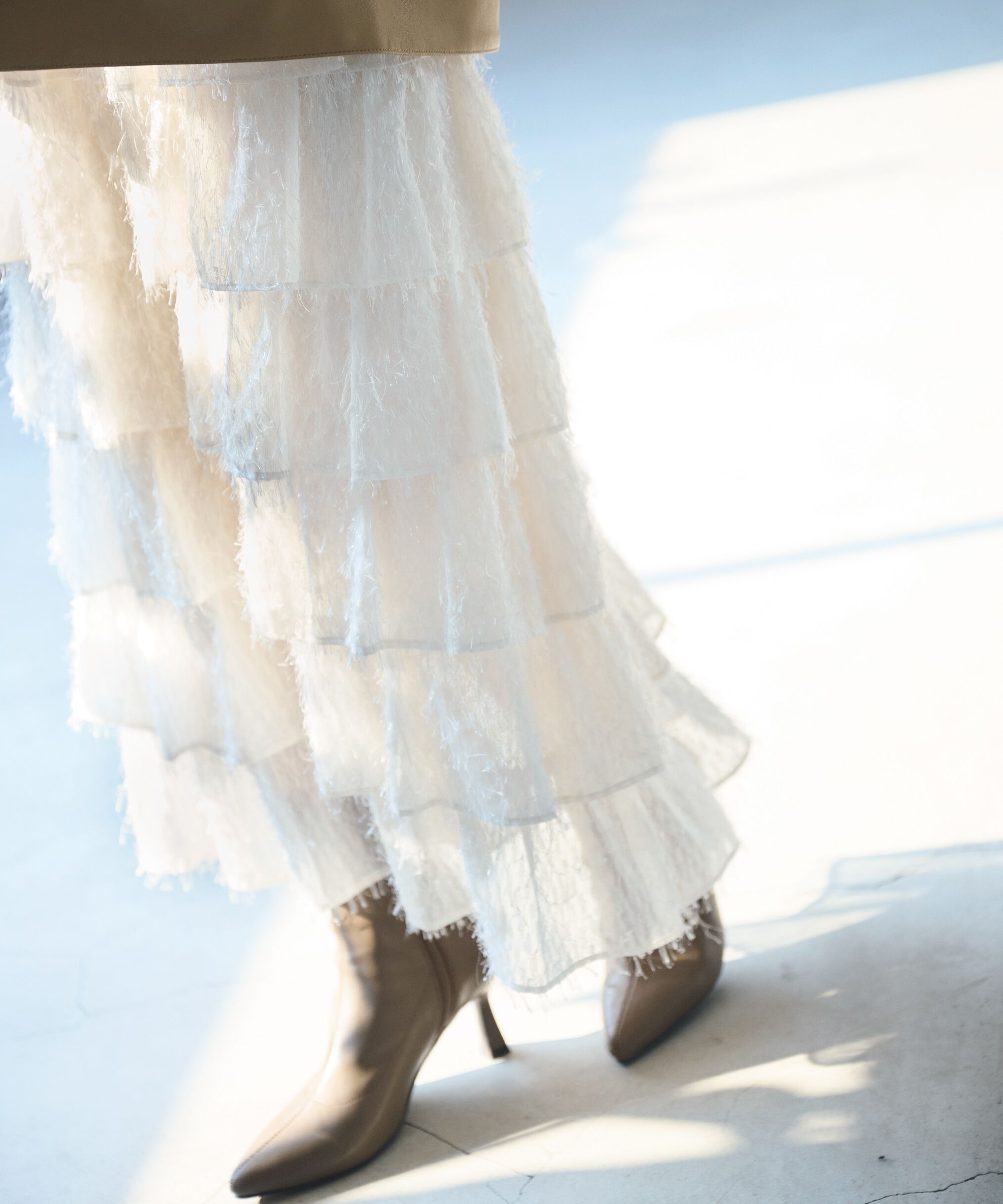 PROPORTION BODY DRESSING「ティアードフリルスカート　24AW」|スカート|