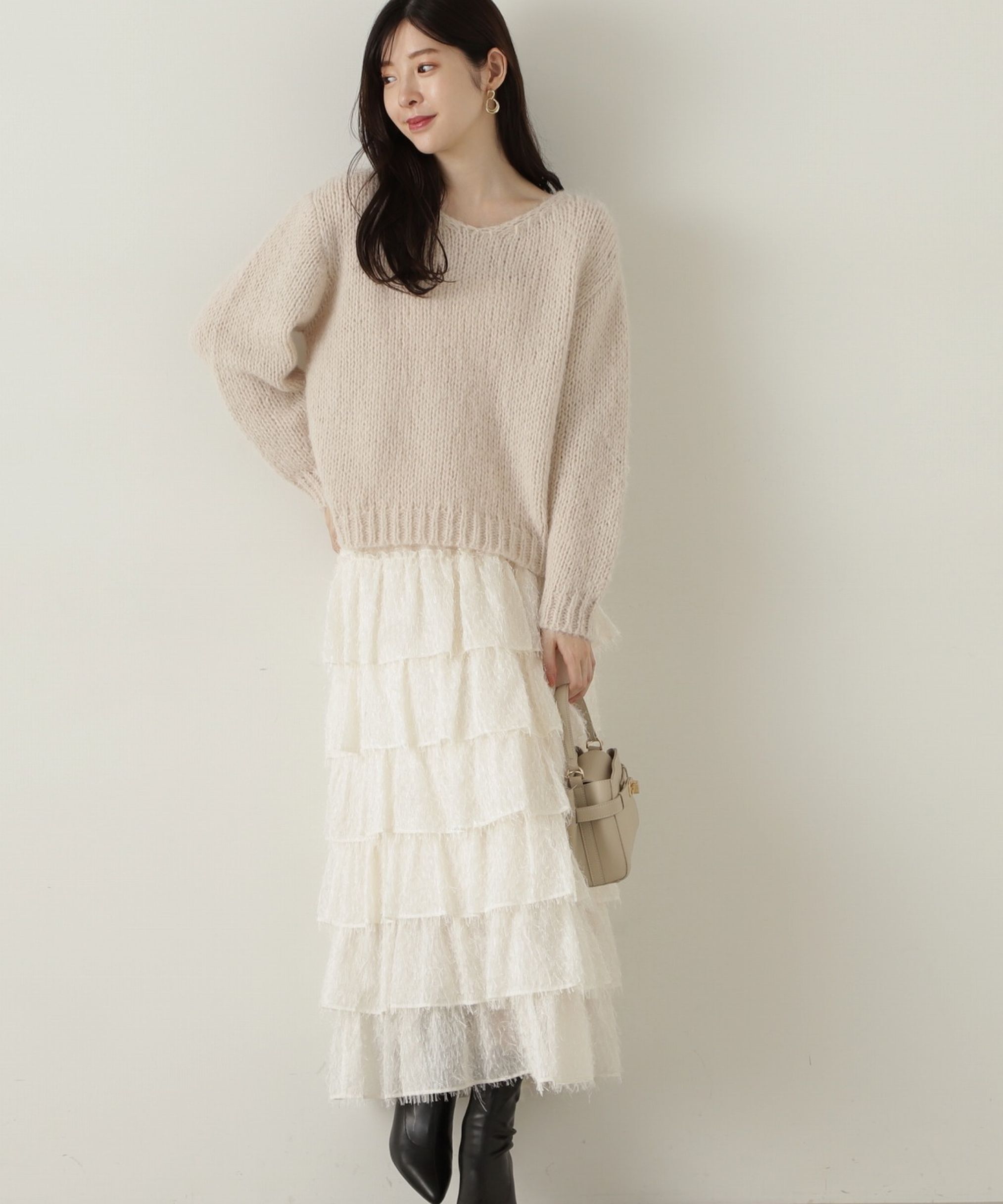 PROPORTION BODY DRESSING「ティアードフリルスカート　24AW」|スカート|