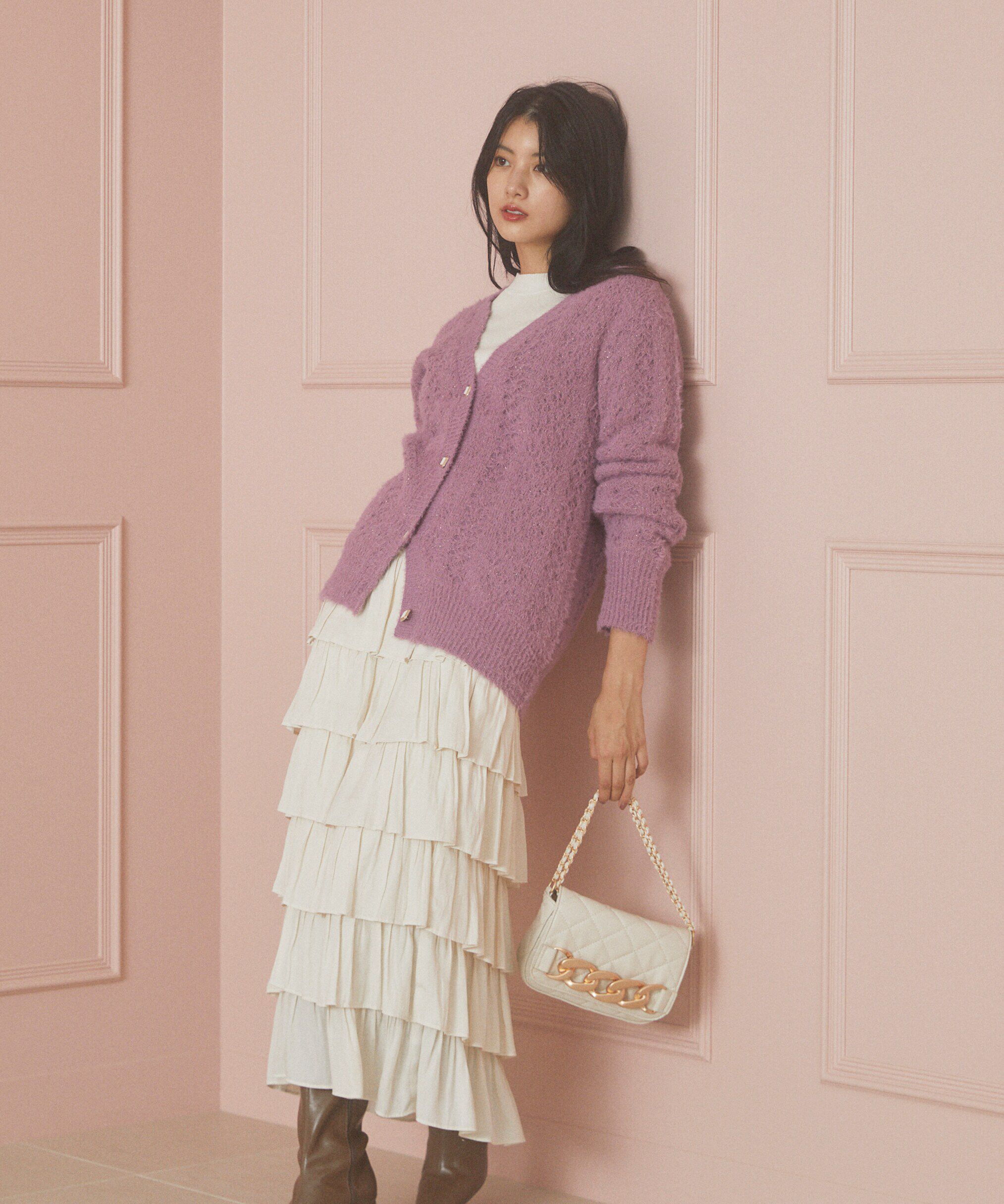 PROPORTION BODY DRESSING「ティアードフリルスカート　24AW」|スカート|エクリュ1