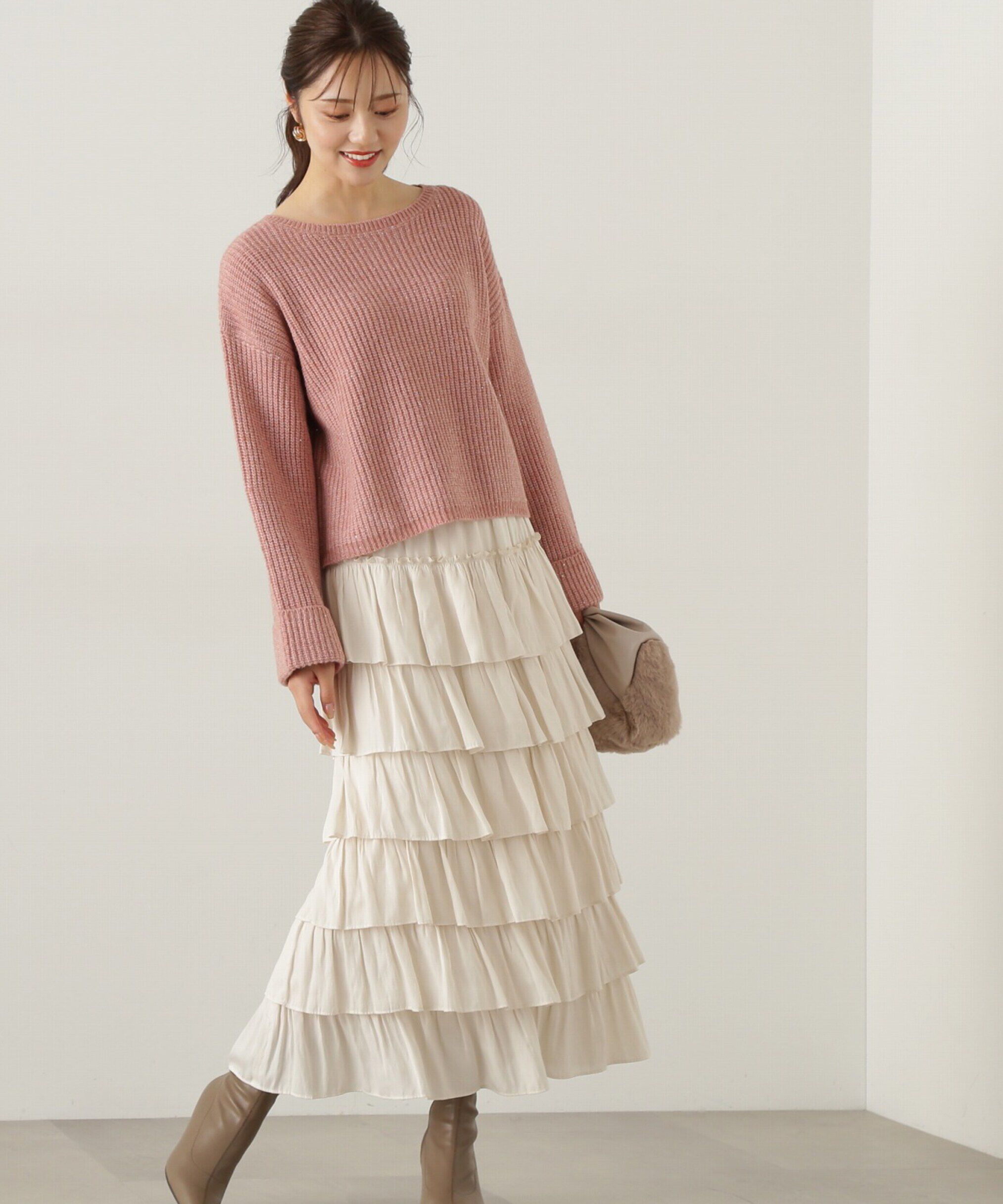 PROPORTION BODY DRESSING「ティアードフリルスカート　24AW」|スカート|