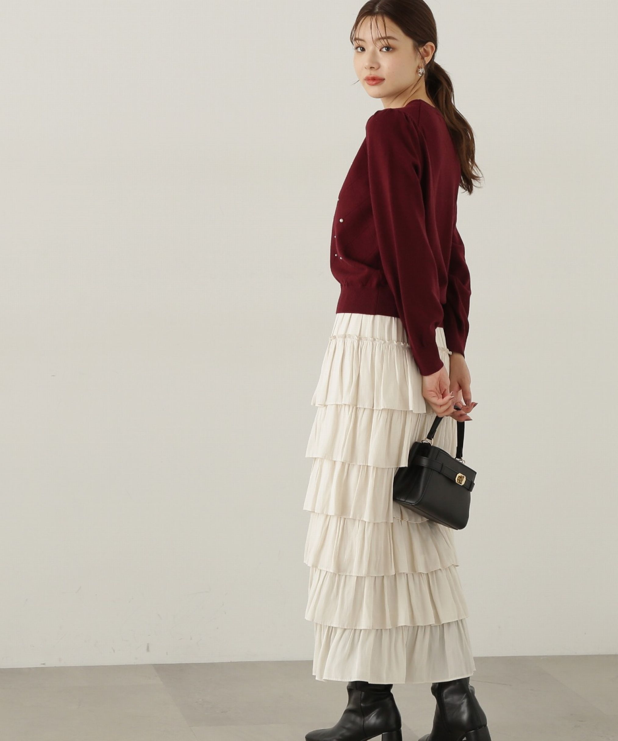 PROPORTION BODY DRESSING「ティアードフリルスカート　24AW」|スカート|