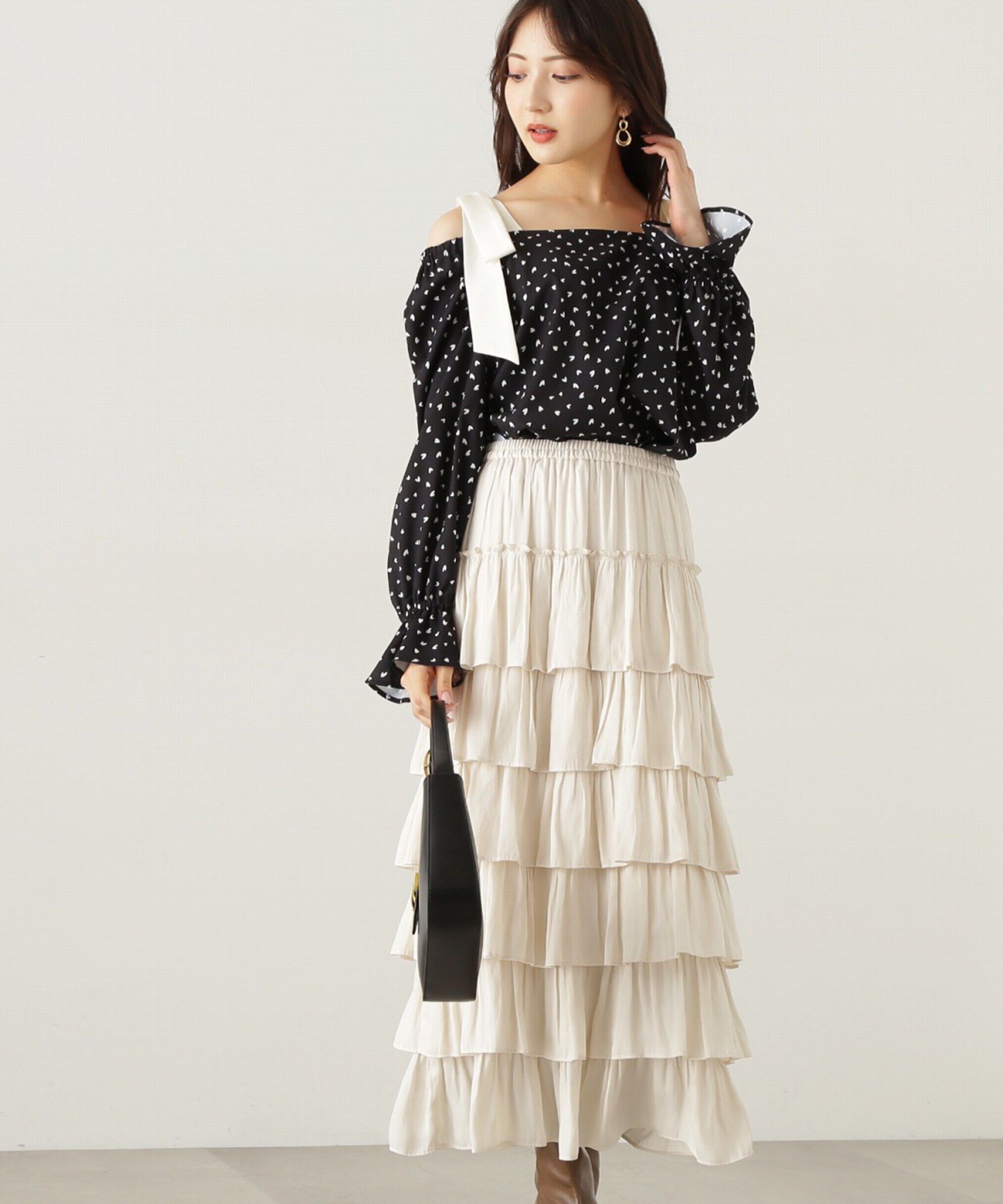 PROPORTION BODY DRESSING「ティアードフリルスカート　24AW」|スカート|