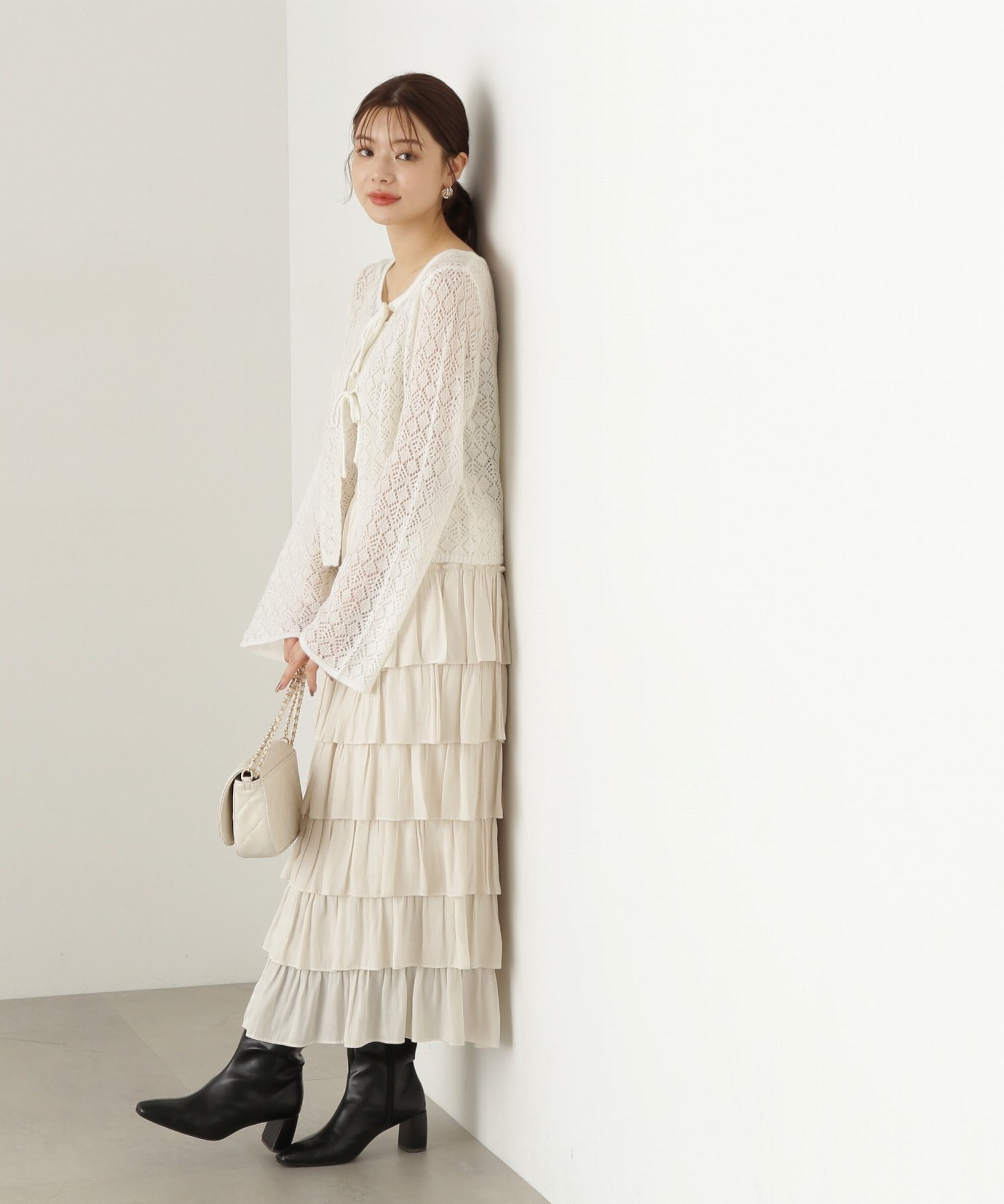 PROPORTION BODY DRESSING「ティアードフリルスカート　24AW」|スカート|