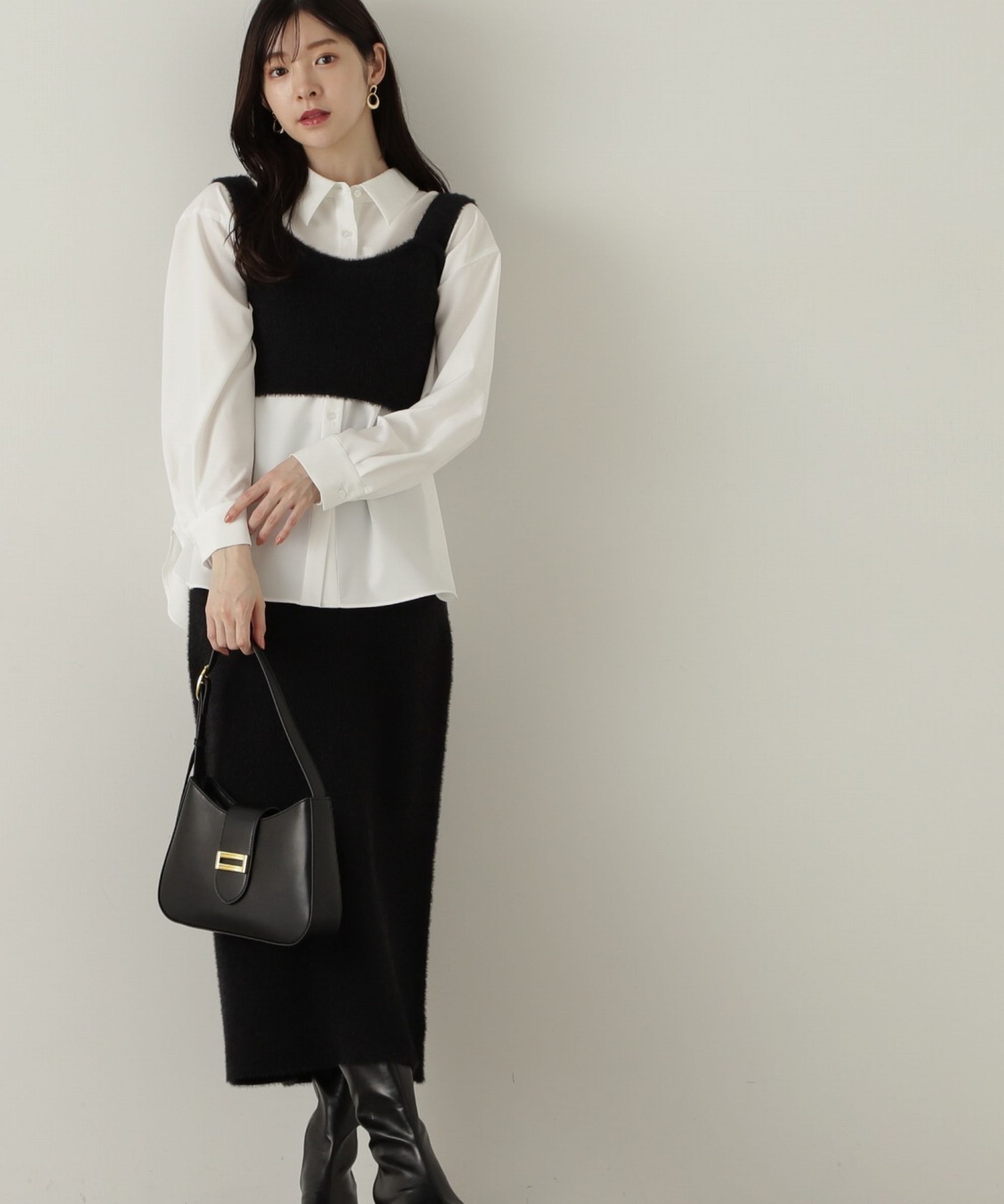 PROPORTION BODY DRESSING「シャギービスチェセットアップ　24AW」|ワンピース|