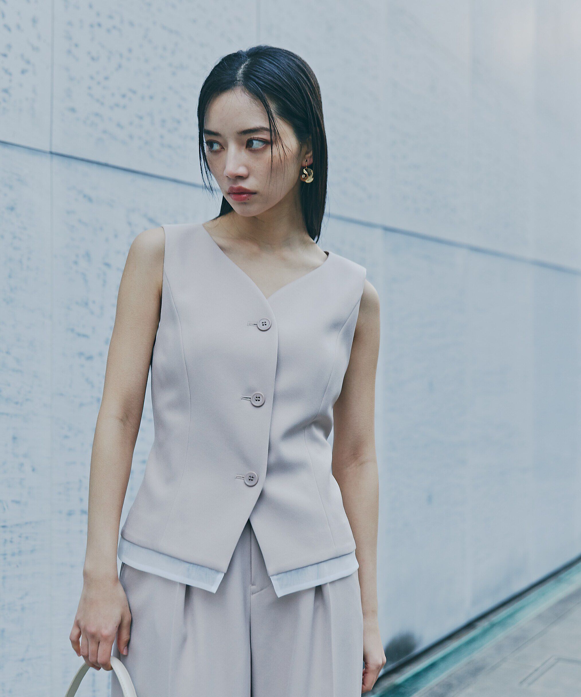 PROPORTION BODY DRESSING「ベスト」|シャツ・ブラウス|ベージュ