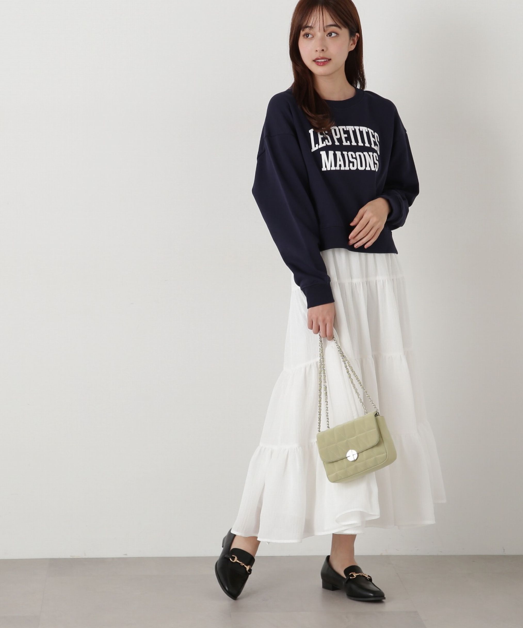 PROPORTION BODY DRESSING「シアー楊柳ティアードスカート」|スカート|