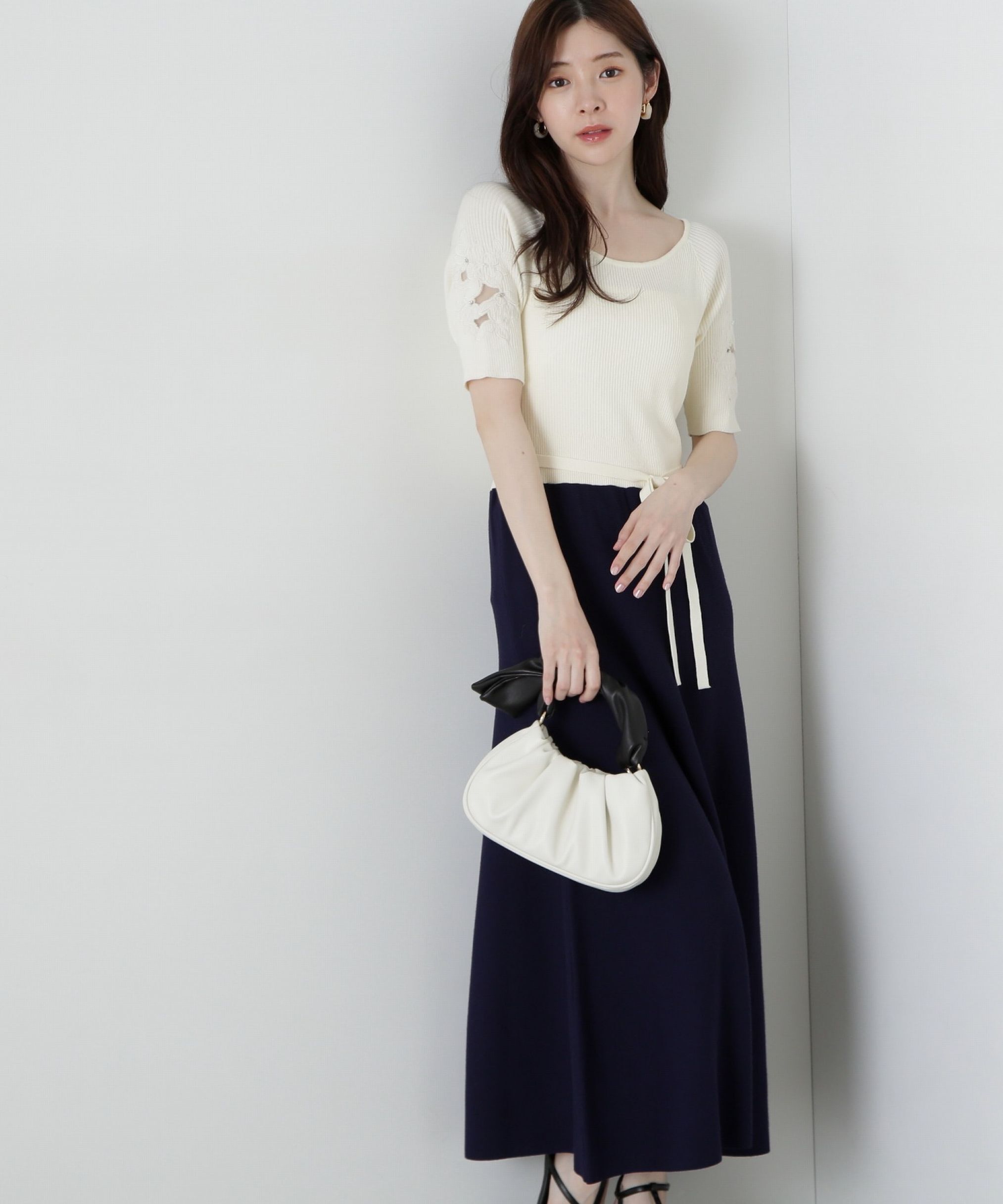 PROPORTION BODY DRESSING「エンブロイダリーニットワンピース」|ワンピース|