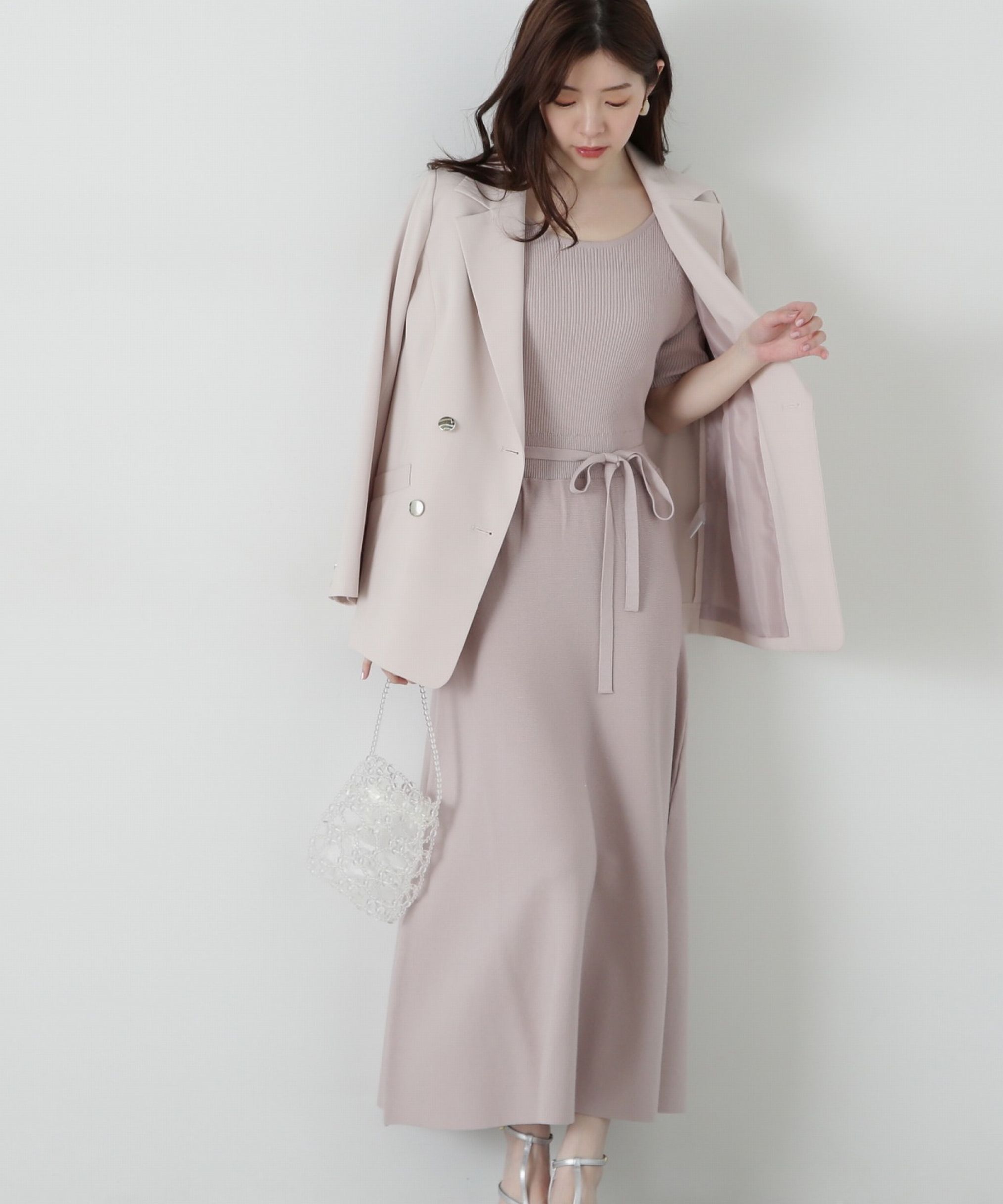 PROPORTION BODY DRESSING「エンブロイダリーニットワンピース」|ワンピース|