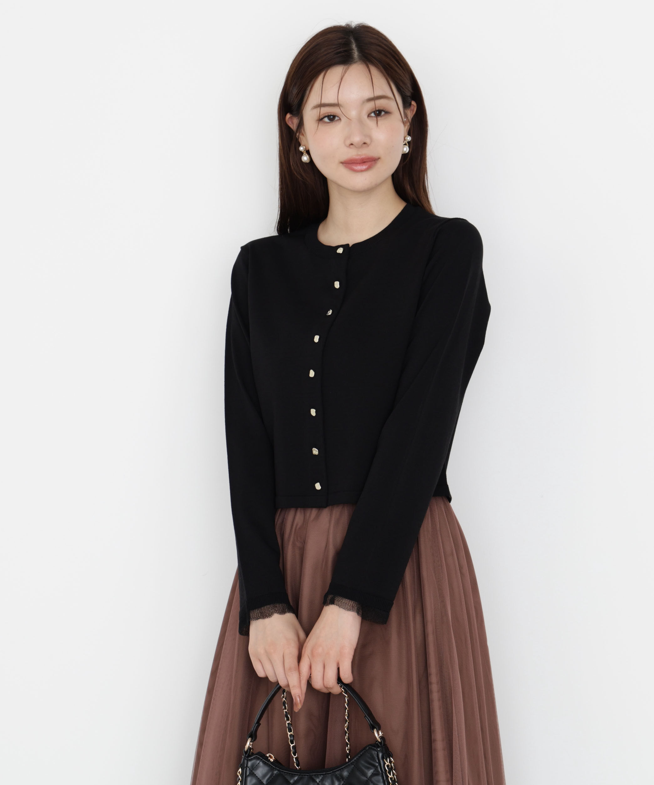 PROPORTION BODY DRESSING「＜ハンドウォッシャブル＞ゴールド釦カーディガン 25AW」|カーディガン|