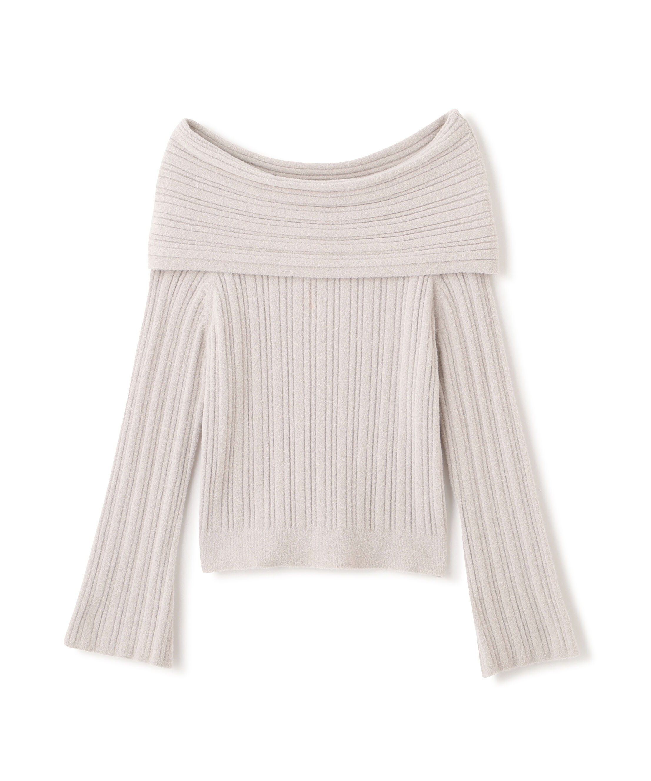 PROPORTION BODY DRESSING「ランダムリブオフショルニット 25AW」|ニット・セーター|