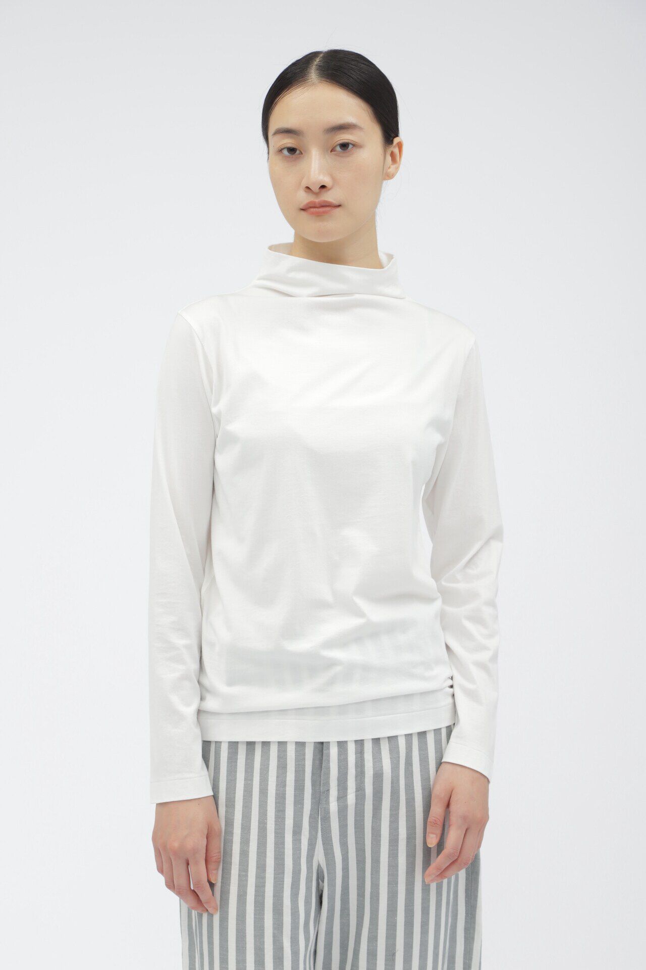 MARGARET HOWELL HOUSEHOLDGOODS「COMPACT COTTON JERSEY」|Tシャツ・カットソー|WHITE