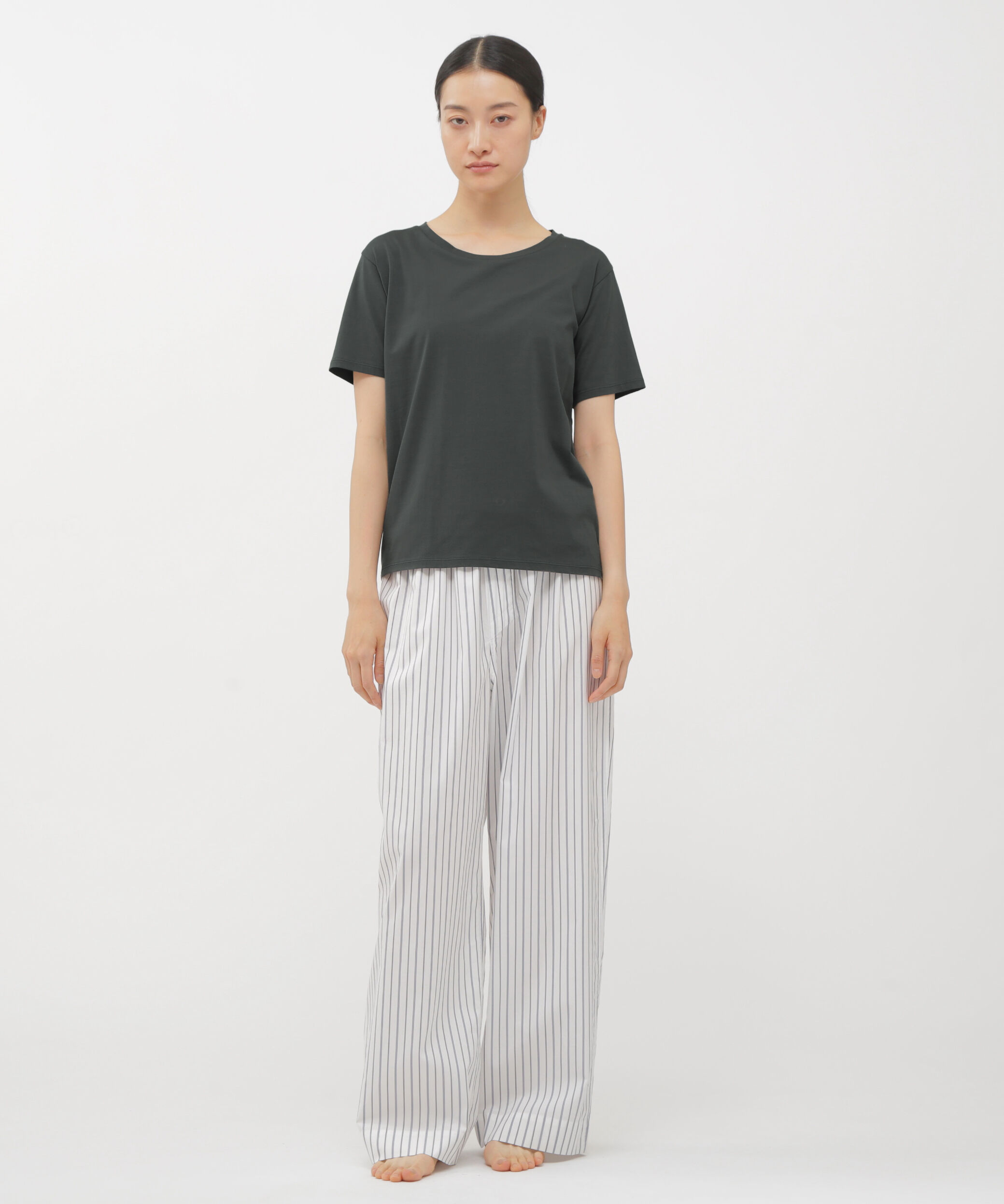 MARGARET HOWELL HOUSEHOLDGOODS「HIGHTWIST COTTON JERSEY TOP」|Tシャツ・カットソー|