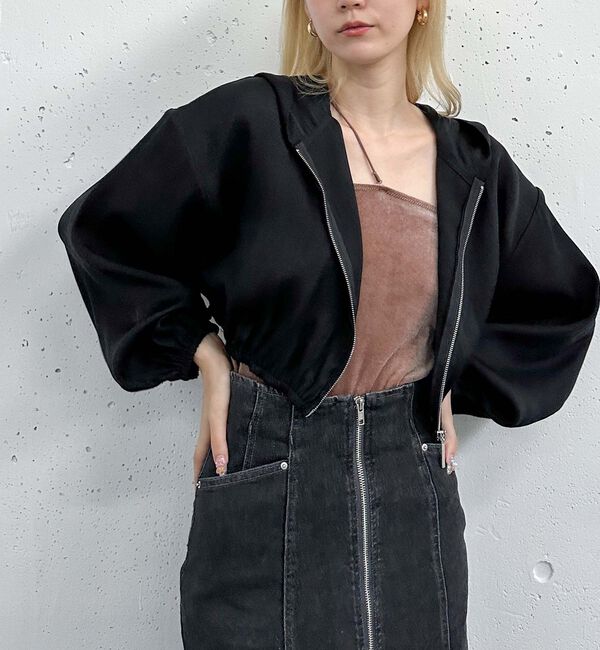 archives「ベーシックシアーフーディ」|テーラードジャケット|BLACK