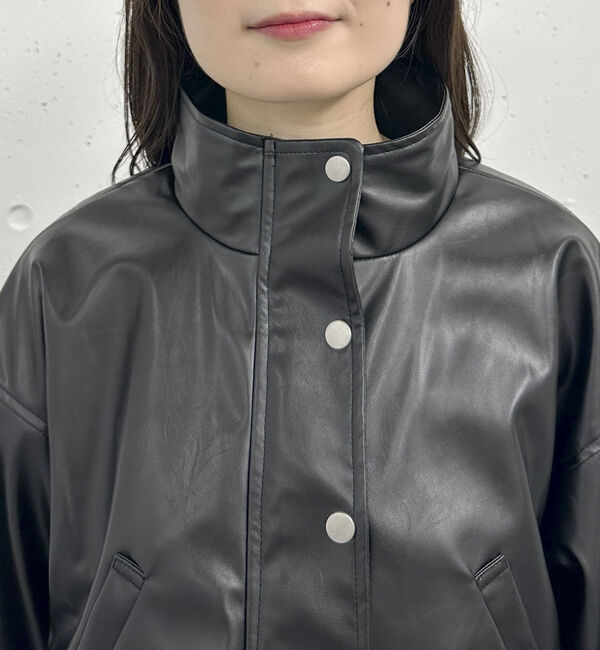 archives「フェイクレザードロストショートブルゾン／」|テーラードジャケット|