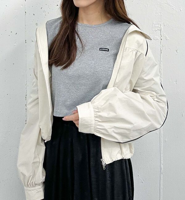 archives「パイピングギャザーブルゾン」|テーラードジャケット|