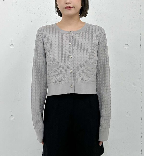 archives「モチモチケーブルニットカーディガン」|カーディガン|