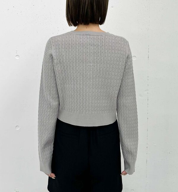 archives「モチモチケーブルニットカーディガン」|カーディガン|