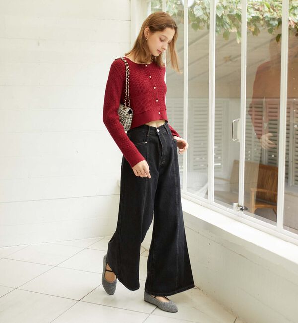 archives「モチモチケーブルニットカーディガン」|カーディガン|