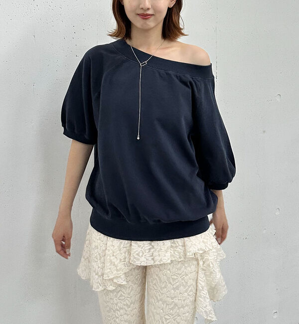 archives「ピグメントオフショルミドルスウェット」|Tシャツ・カットソー|