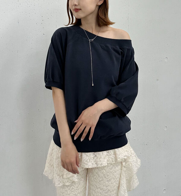 archives「ピグメントオフショルミドルスウェット」|Tシャツ・カットソー|