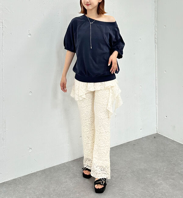 archives「ピグメントオフショルミドルスウェット」|Tシャツ・カットソー|