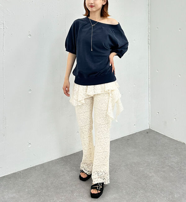 archives「ピグメントオフショルミドルスウェット」|Tシャツ・カットソー|