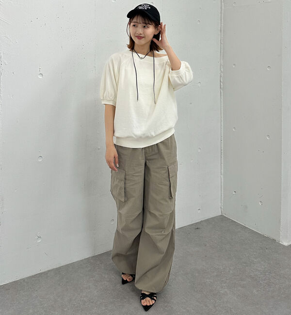 archives「ピグメントオフショルミドルスウェット」|Tシャツ・カットソー|