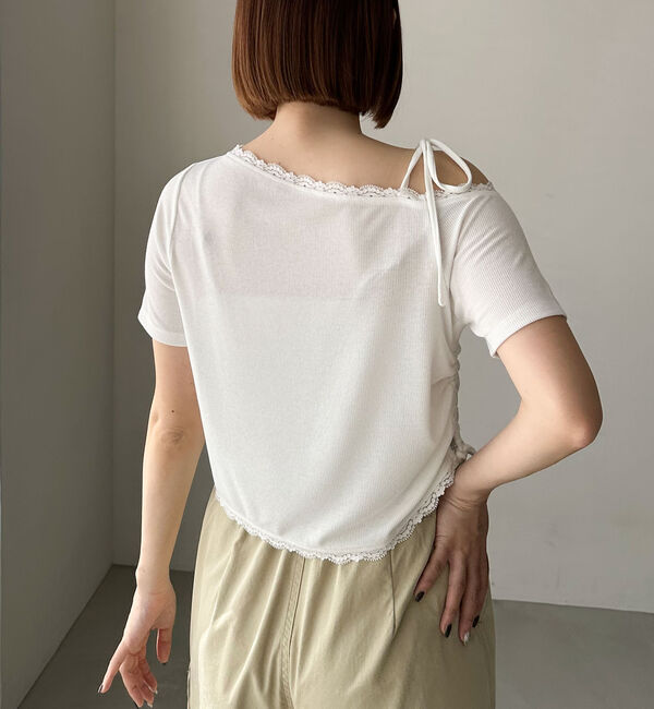 archives「レーストリミングワンショルカットＴＯＰＳ」|Tシャツ・カットソー|