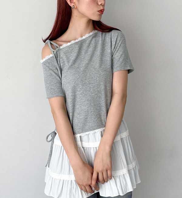 archives「レーストリミングワンショルカットＴＯＰＳ」|Tシャツ・カットソー|