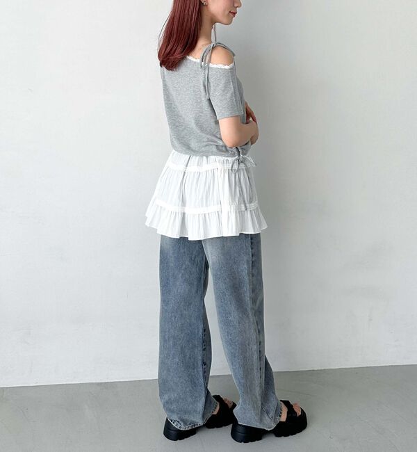 archives「レーストリミングワンショルカットＴＯＰＳ」|Tシャツ・カットソー|