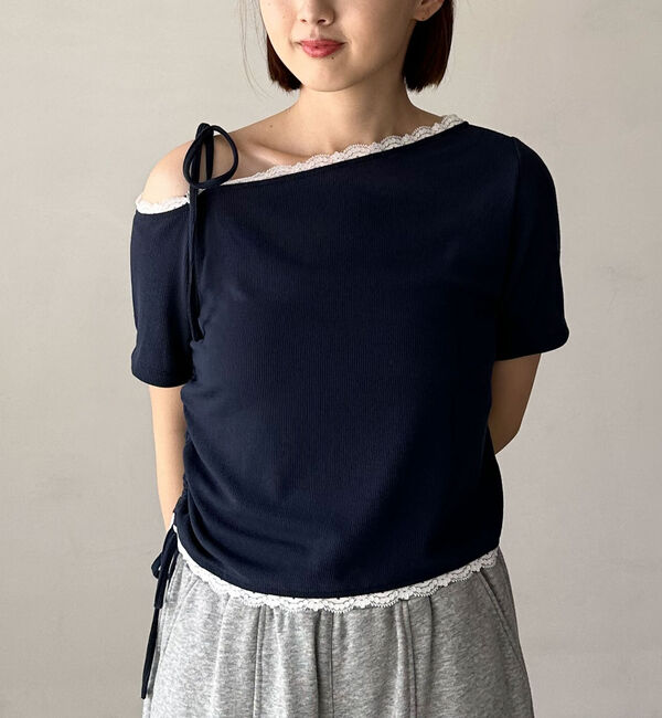 archives「レーストリミングワンショルカットＴＯＰＳ」|Tシャツ・カットソー|