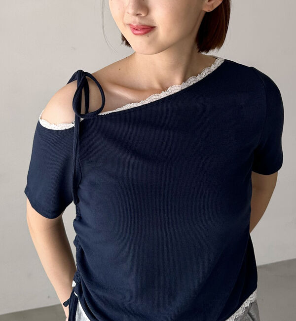 archives「レーストリミングワンショルカットＴＯＰＳ」|Tシャツ・カットソー|