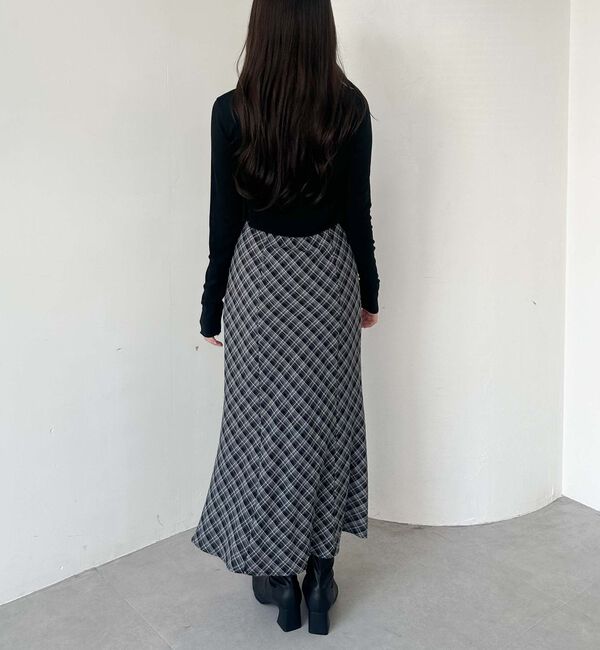 archives「バイアスチェックドレープキャミワンピース」|ワンピース|