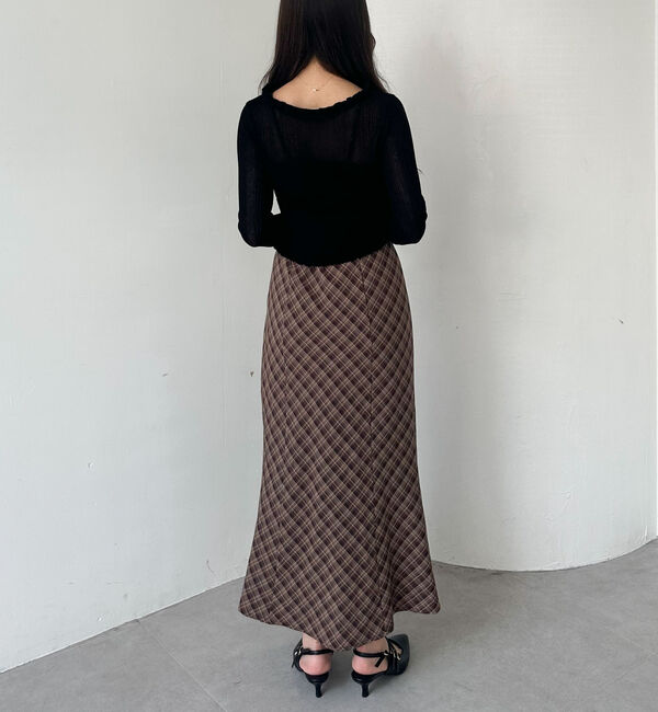 archives「バイアスチェックドレープキャミワンピース」|ワンピース|