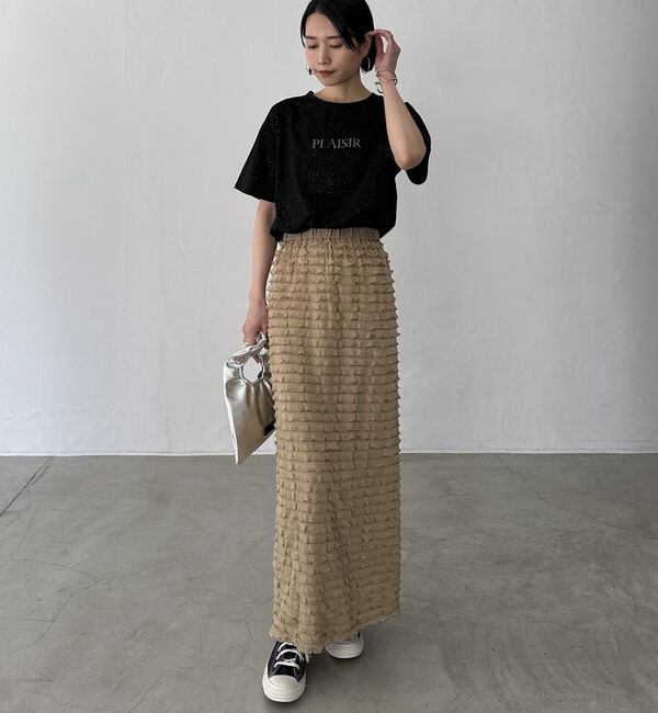 Doux archives「ロゴプリントラメＴｅｅ」|Tシャツ・カットソー|