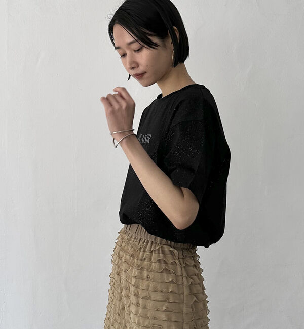 Doux archives「ロゴプリントラメＴｅｅ」|Tシャツ・カットソー|