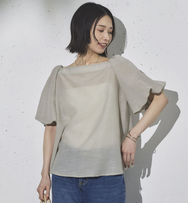 Doux archives「スクエアーネックバルーンスリーブブラウス」|シャツ・ブラウス|