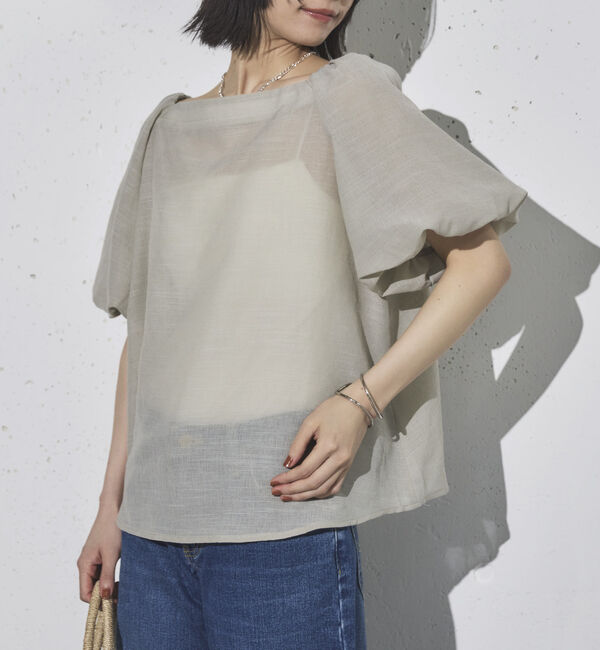 Doux archives「スクエアーネックバルーンスリーブブラウス」|シャツ・ブラウス|