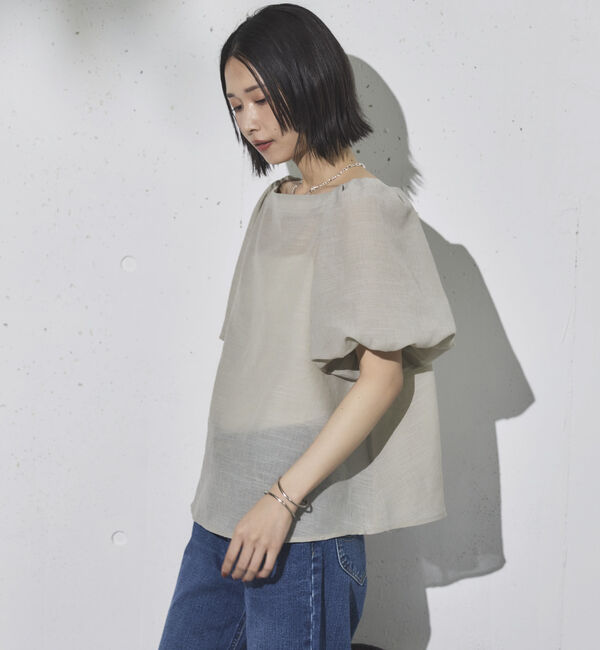 Doux archives「スクエアーネックバルーンスリーブブラウス」|シャツ・ブラウス|